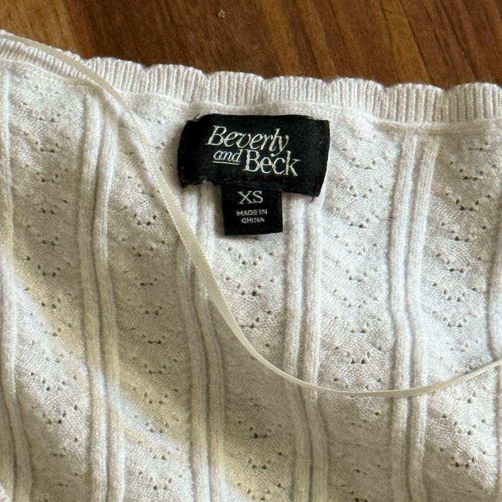 Cream Crew Neck Sweater